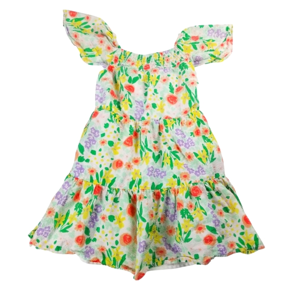 Cat & Jack Girls Flutter Sleeve Floral Tiered Sundress